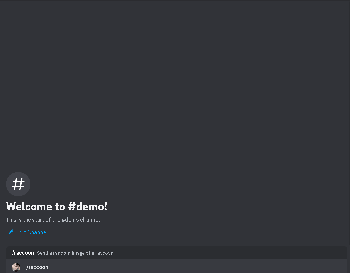 Demo of raccoon command