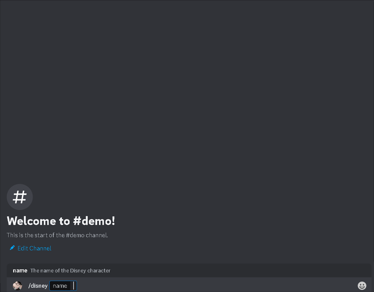 Demo of disney command