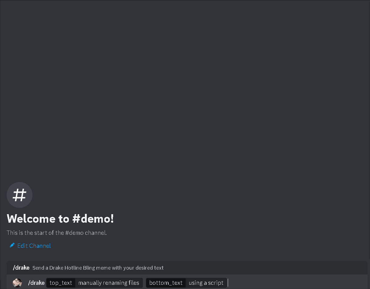 Demo of drake command