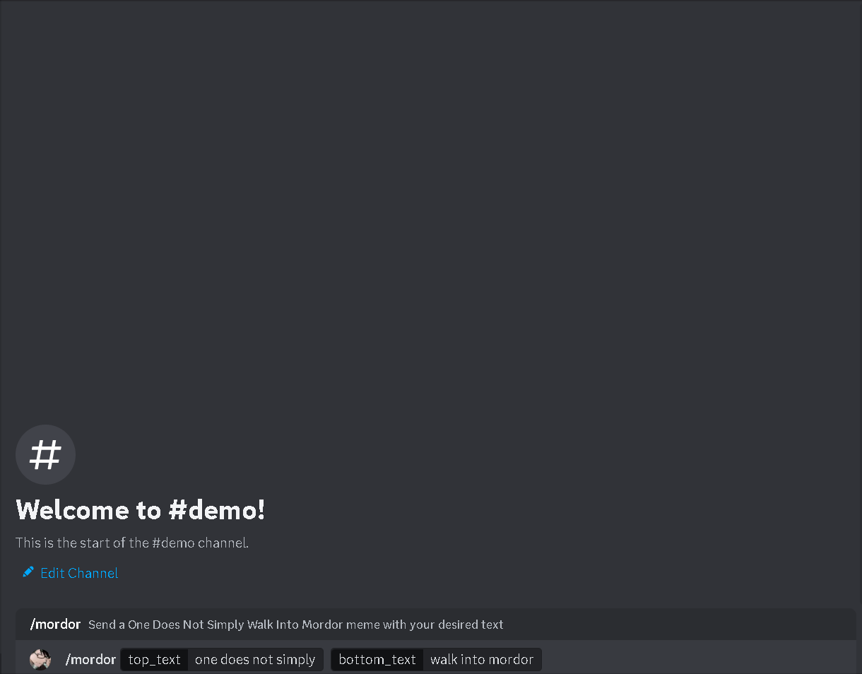 Demo of mordor command