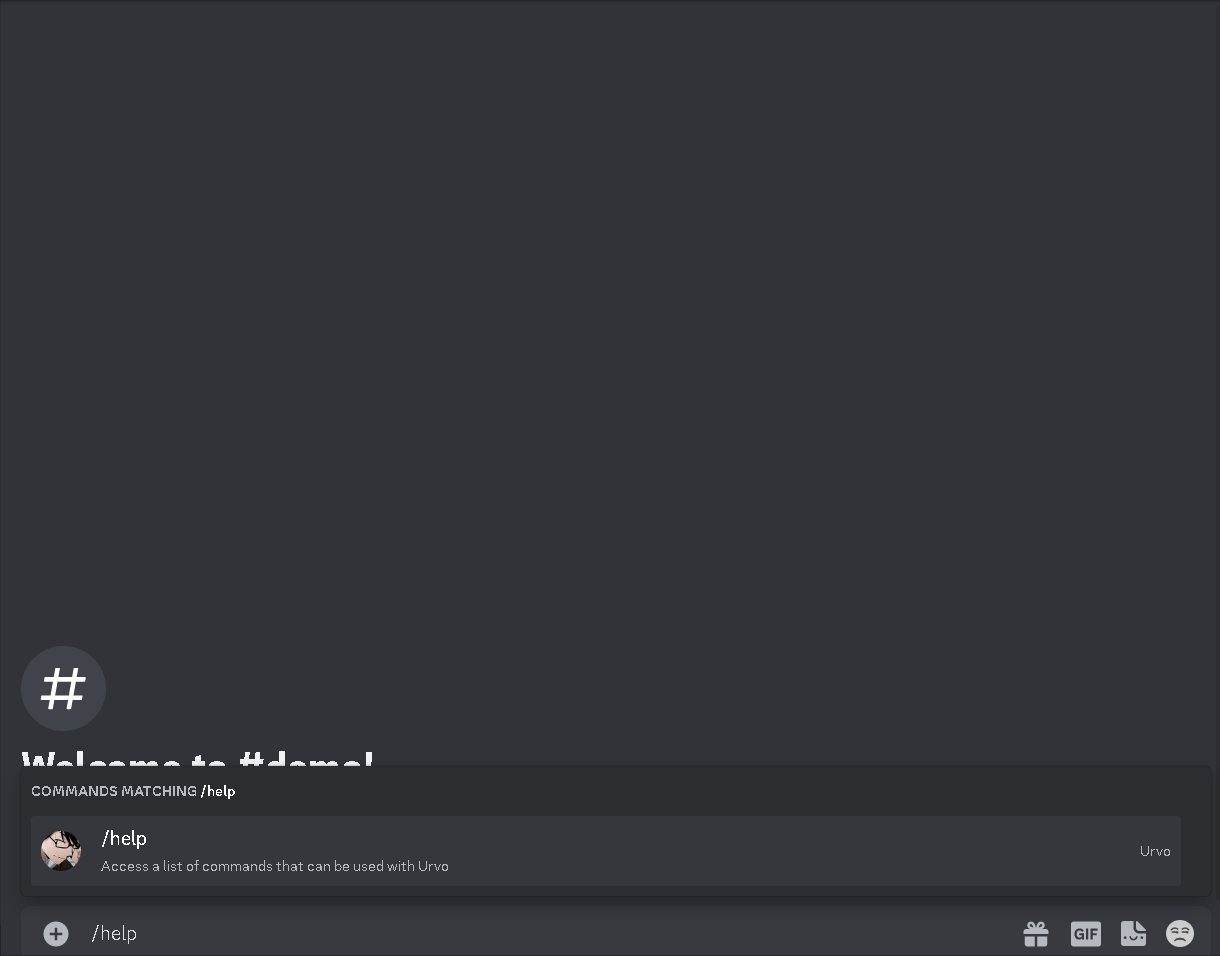 Demo of help command